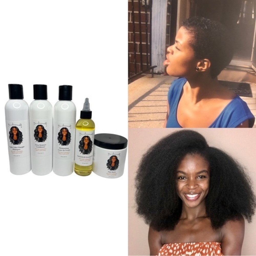 Natural‎ Hair Care Kit-Fast Hair Growth, Dry Afro, Brittle,Coarse, Balding edges